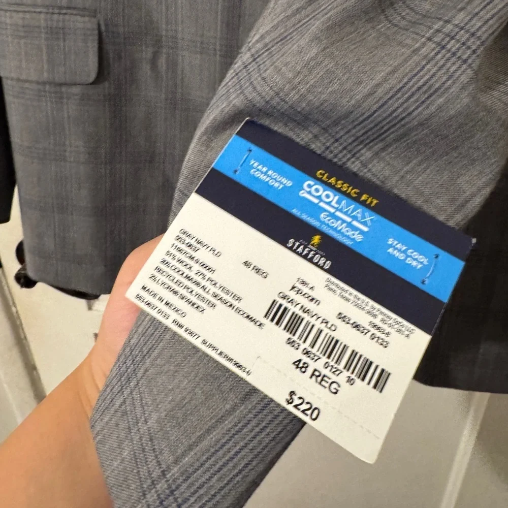 Stafford blazer 48 regular nwt retail$220